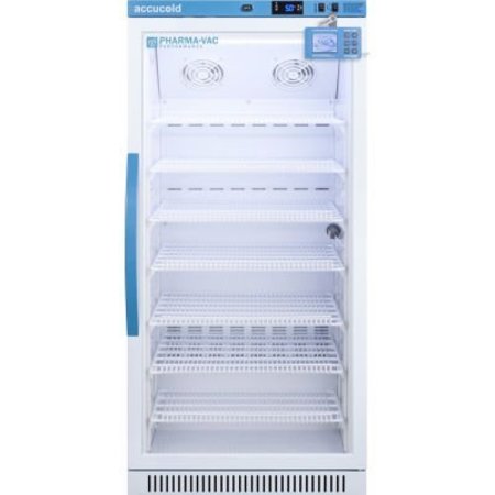 SUMMIT APPLIANCE DIV. Accucold Upright Vaccine Refrigerator, 8 Cu. Ft., Wire Shelves, Glass Door ARG8PVDL2B